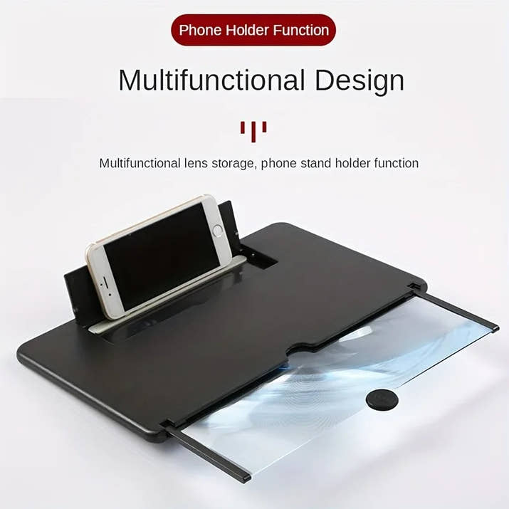 📱 12-Inch 3D HD Mobile Screen Amplifier